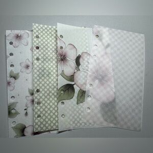 4 vellum person size agenda dividers